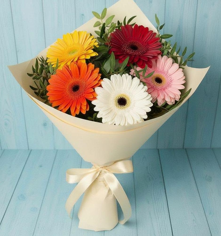Букет цветов из: Герберы в Кузяево
