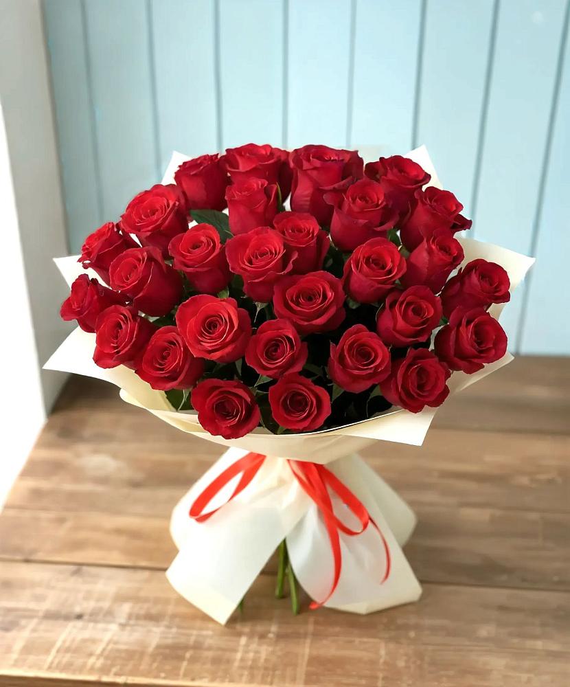Букет 29 Красных роз в Кузяево