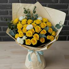 Букет цветов из:  Розы в Кузяево