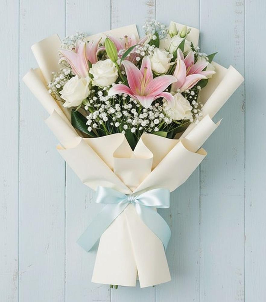 Букет цветов из: Лилии в Кузяево