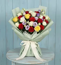 Букет цветов из:  Розы в Кузяево
