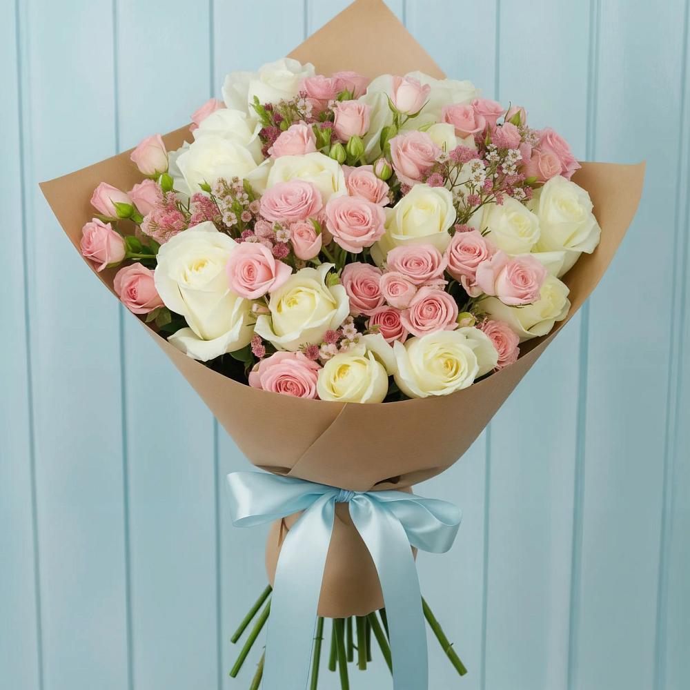 Букет цветов из: Розы в Кузяево