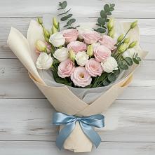 Букет цветов из:  Лизиантусы #REPLACE_PRED# Кузяево