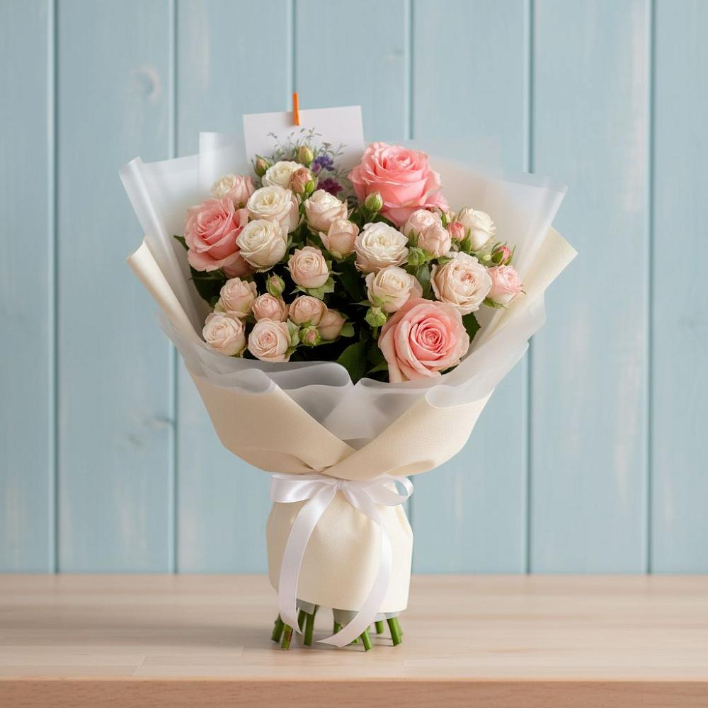 Букет цветов из: Розы в Кузяево