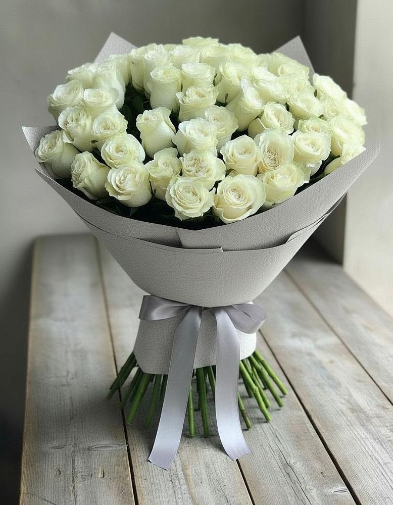 Букет 35 Белых роз в Кузяево