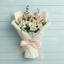 Букет цветов из:  Альстромерии в Кузяево