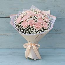 Букет цветов из:  Гвоздики в Кузяево