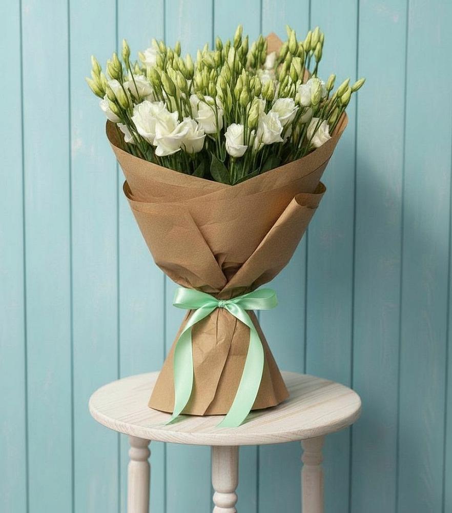 Букет цветов из: Лизиантусы в Кузяево