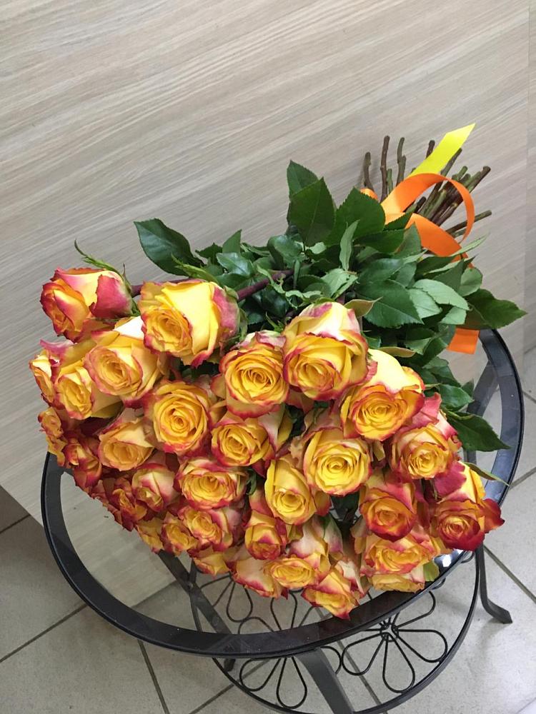 Букет Желтые розы в Кузяево