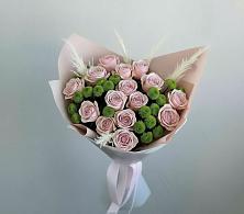 Букет цветов из:  Розы и Хризантемы в Кузяево