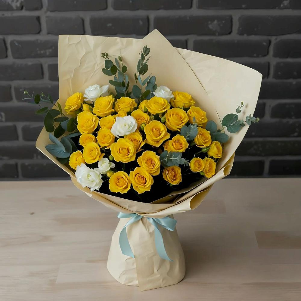 Букет цветов из: Розы в Кузяево