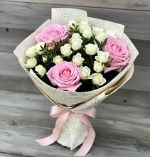 Букет цветов из:  Розы в Кузяево