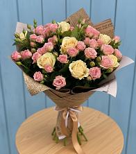 Букет цветов из:  Розы в Кузяево
