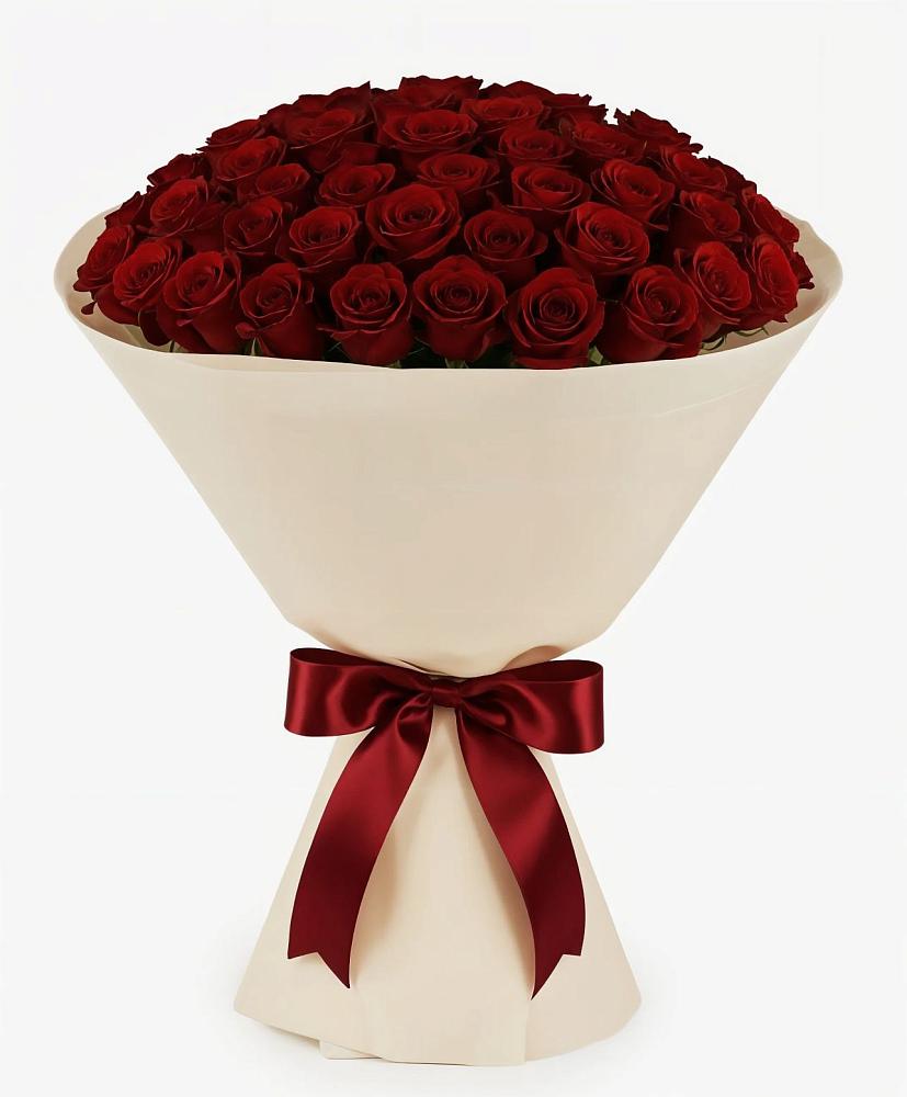 Букет 101 Бордовая роза Блэк Бакарра в Кузяево